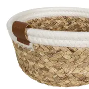CESTO 8 CM X 20 CM X 20 CM MALAY - FIBRA NATURA/CREAM - Foto 4