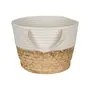 CESTO COM ALÇA 18 CM X 25 CM X 25 CM ISLA - FIBRA NATURA/CREAM - Foto 3