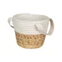 CESTO COM ALÇA 15 CM X 18 CM X 18 CM ISLA - FIBRA NATURA/CREAM - Foto 2