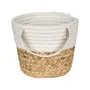CESTO COM ALÇA 15 CM X 18 CM X 18 CM ISLA - FIBRA NATURA/CREAM - Foto 3