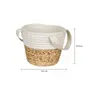 CESTO COM ALÇA 15 CM X 18 CM X 18 CM ISLA - FIBRA NATURA/CREAM - Foto 6