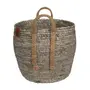 CESTO COM ALÇA 25 CM X 30 CM X 30 CM GUARIBE - FIBRA NATURAL/LATTE - Foto 3