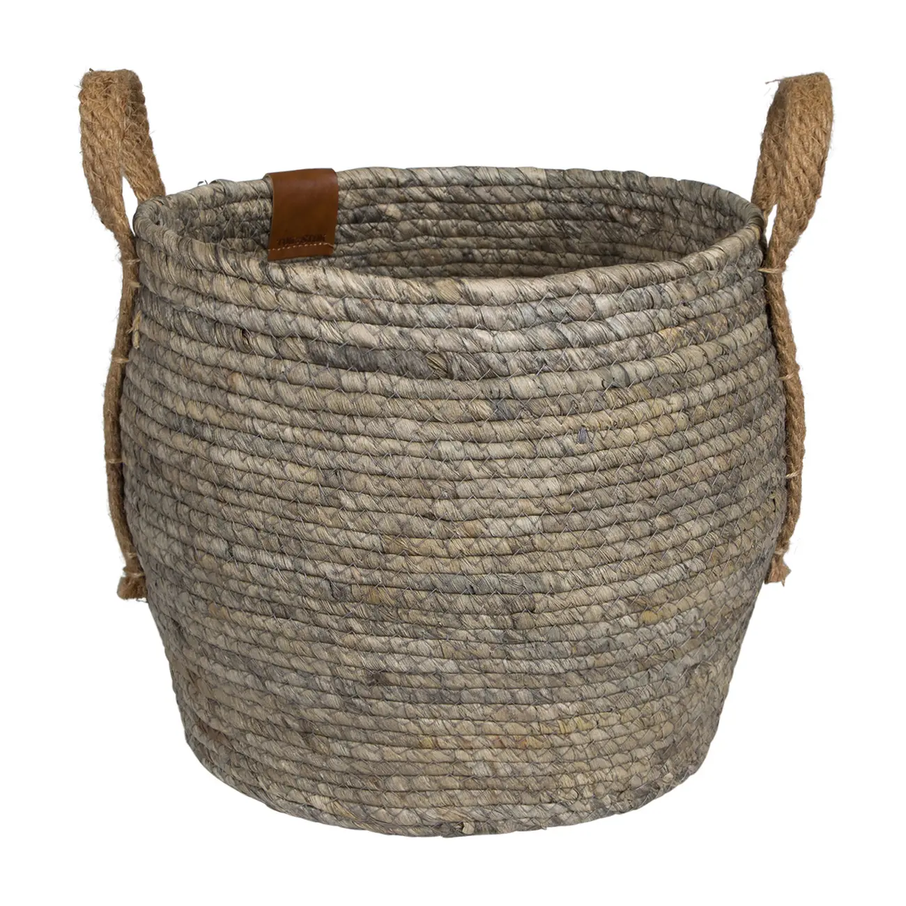 CESTO COM ALÇA 25 CM X 30 CM X 30 CM GUARIBE - FIBRA NATURAL/LATTE - Foto 4