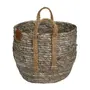 CESTO COM ALÇA 23 CM X 28 CM X 28 CM GUARIBE - FIBRA NATURAL/LATTE - Foto 3