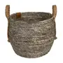 CESTO COM ALÇA 23 CM X 28 CM X 28 CM GUARIBE - FIBRA NATURAL/LATTE - Foto 4
