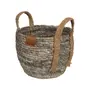 CESTO COM ALÇA 19 CM X 23 CM X 23 CM GUARIBE - FIBRA NATURAL/LATTE - Foto 2