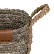 CESTO COM ALÇA 19 CM X 23 CM X 23 CM GUARIBE - FIBRA NATURAL/LATTE - Foto 5
