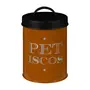 POTE PARA RAÇÃO 15 CM CONTAINER - TERRACOTA/PRETO - Foto 1