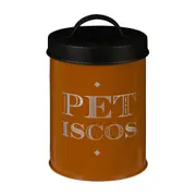 POTE PARA RAÇÃO 15 CM CONTAINER - TERRACOTA/PRETO - Foto 1