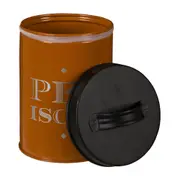 POTE PARA RAÇÃO 15 CM CONTAINER - TERRACOTA/PRETO - Foto 2