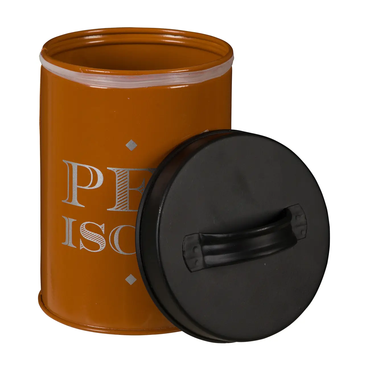 POTE PARA RAÇÃO 15 CM CONTAINER - TERRACOTA/PRETO - Foto 2