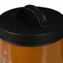 POTE PARA RAÇÃO 15 CM CONTAINER - TERRACOTA/PRETO - Foto 5