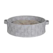 CAMA PARA PET REDONDA 45 CM LOBBY - CINZA - Foto 1