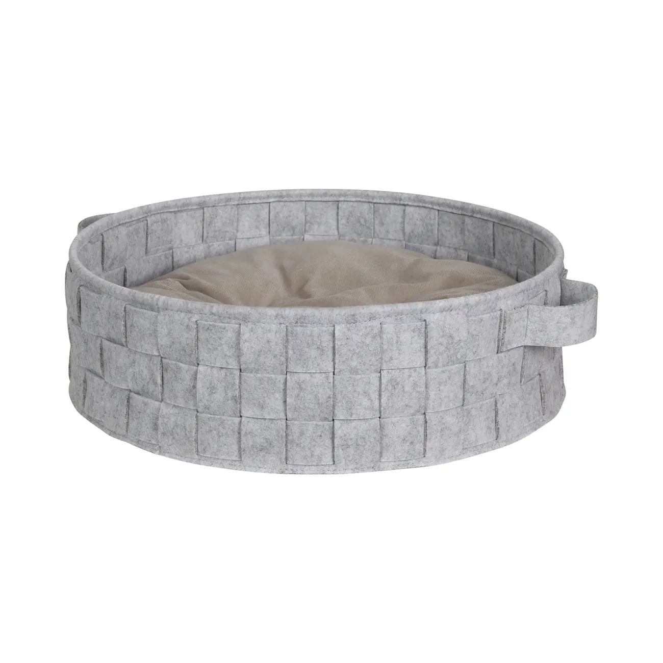CAMA PARA PET REDONDA 45 CM LOBBY - CINZA - Foto 2