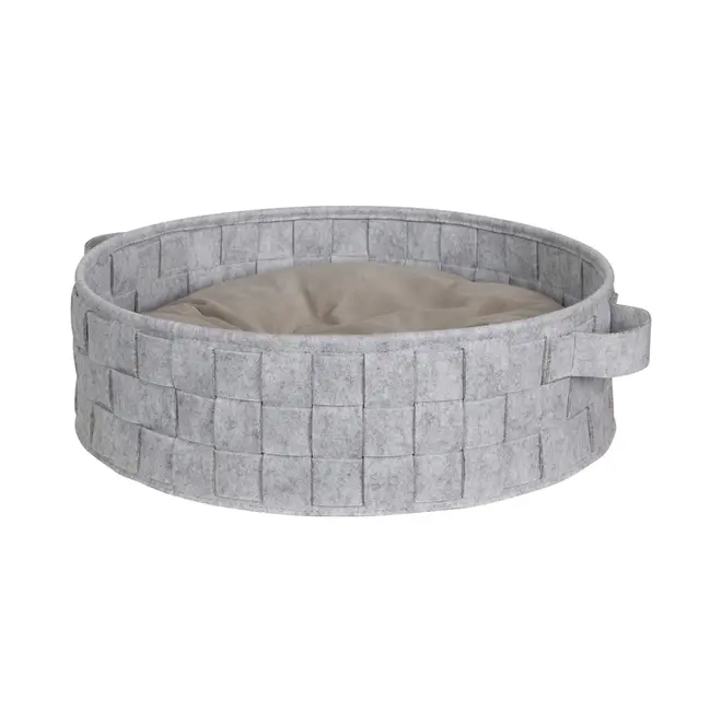 CAMA PARA PET REDONDA 45 CM LOBBY - CINZA - Foto 2