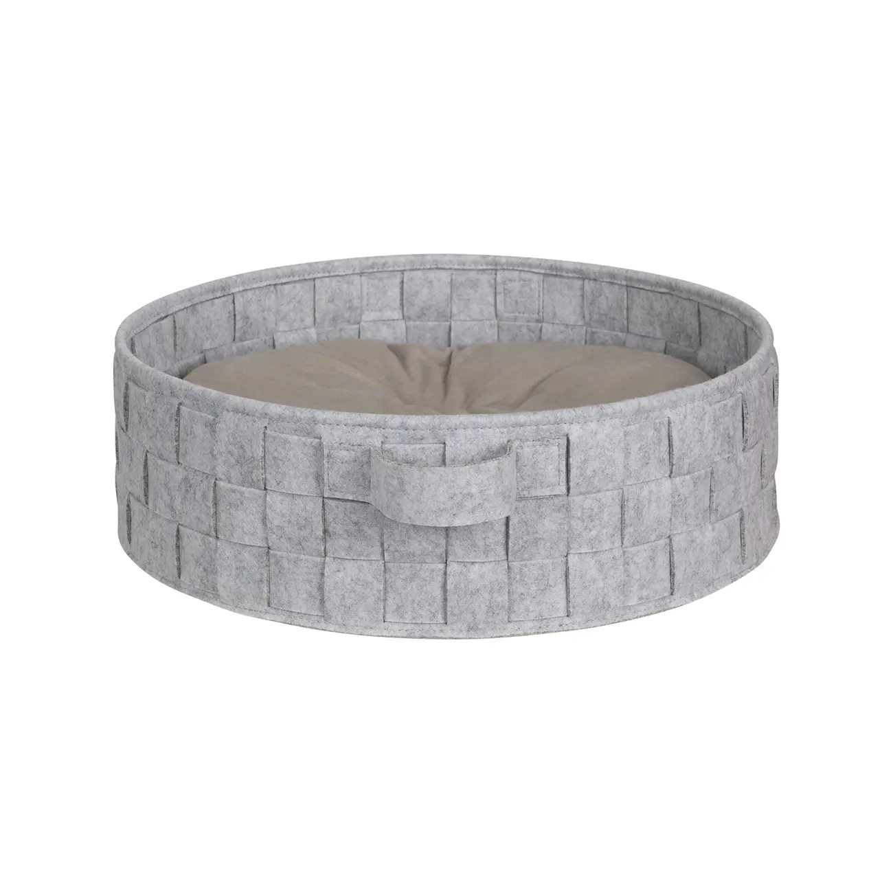 CAMA PARA PET REDONDA 45 CM LOBBY - CINZA - Foto 3