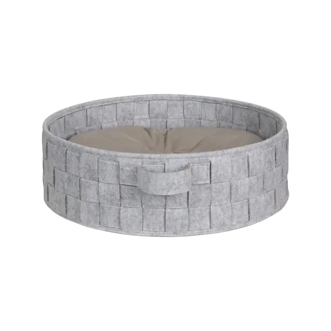 CAMA PARA PET REDONDA 45 CM LOBBY - CINZA - Foto 3