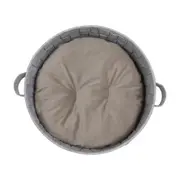 CAMA PARA PET REDONDA 45 CM LOBBY - CINZA - Foto 4