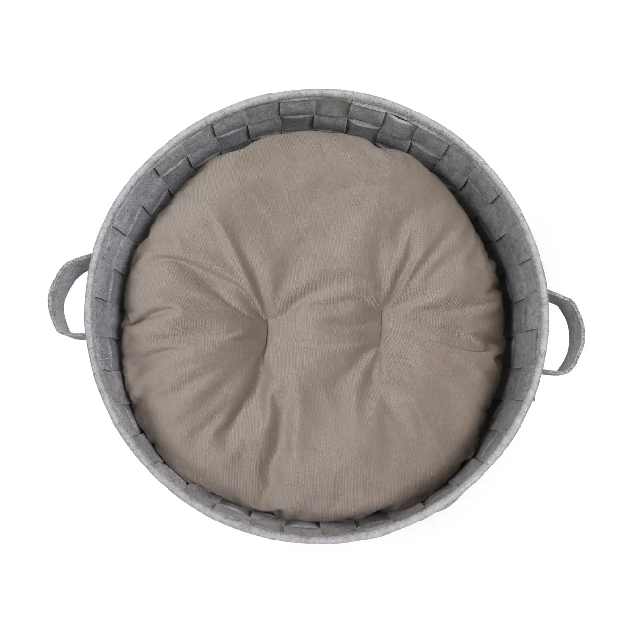CAMA PARA PET REDONDA 45 CM LOBBY - CINZA - Foto 4