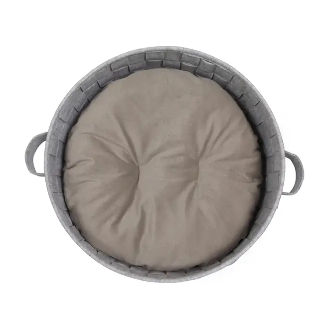 CAMA PARA PET REDONDA 45 CM LOBBY - CINZA - Foto 4