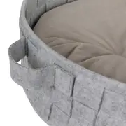 CAMA PARA PET REDONDA 45 CM LOBBY - CINZA - Foto 5