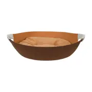CAMA PARA PET 53 CM X 47 CM ABRIGO - MARROM/LATTE - Foto 1