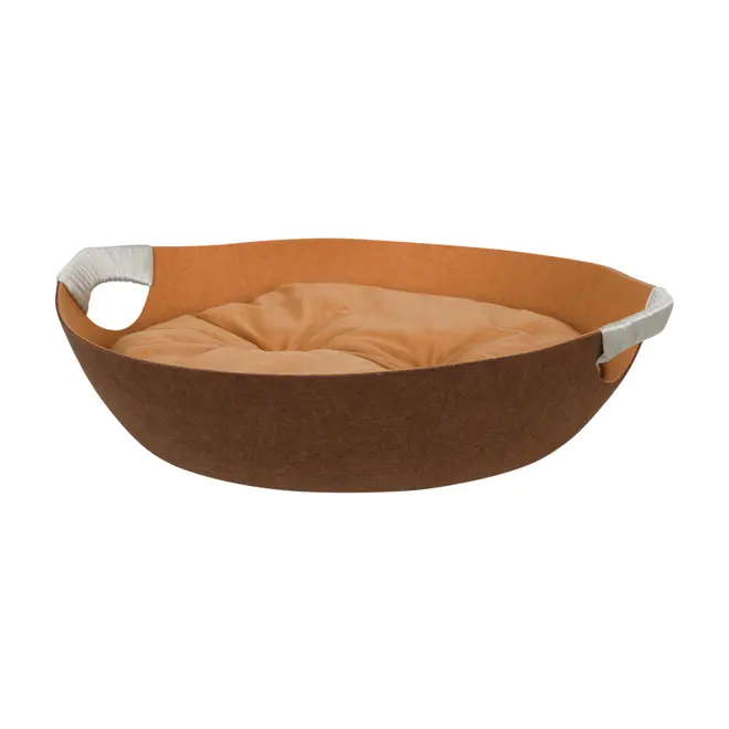 CAMA PARA PET 53 CM X 47 CM ABRIGO - MARROM/LATTE - Foto 2