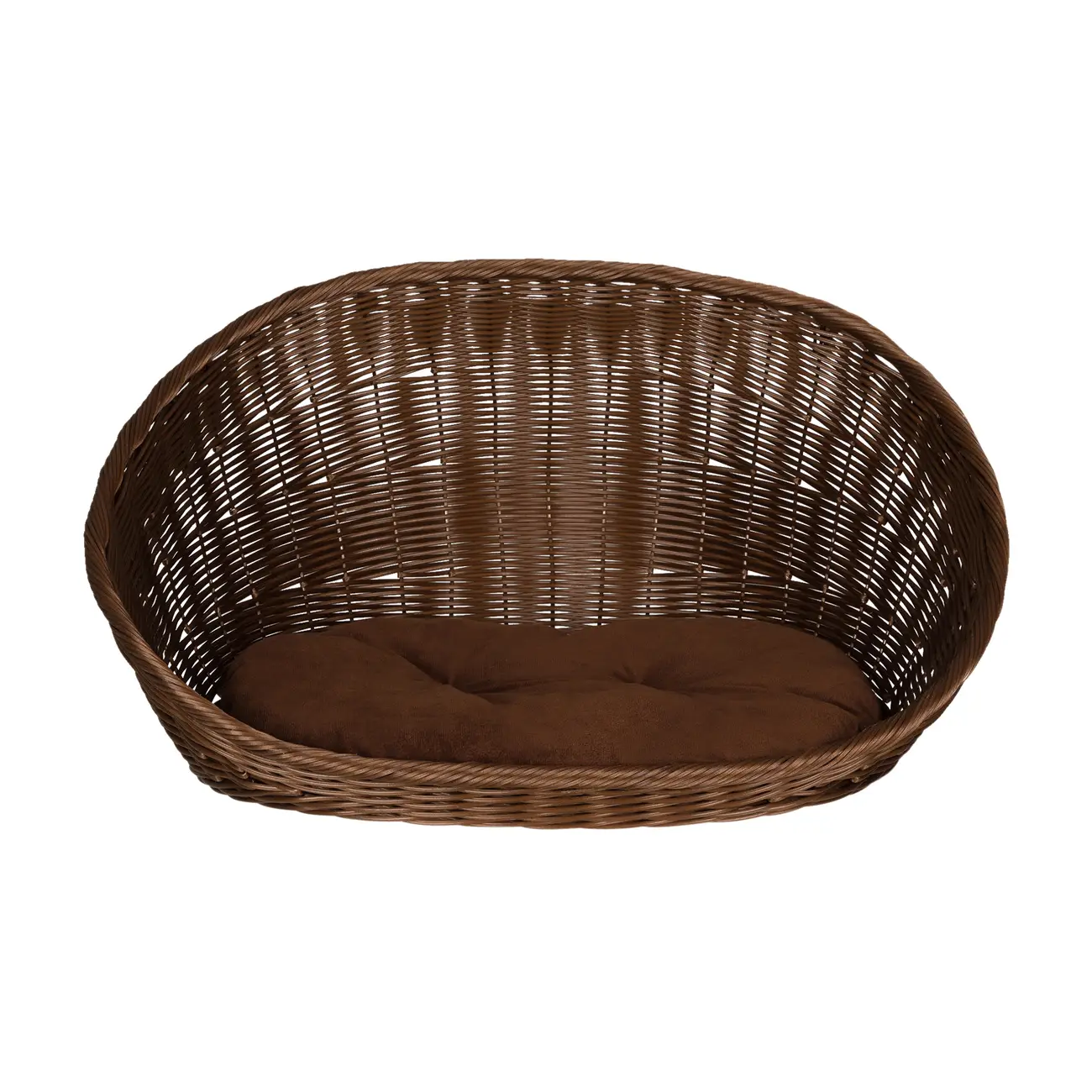 CAMA PARA PET 70 CM X 48 CM SERENA - MARROM/MANJERICÃO - Foto 1