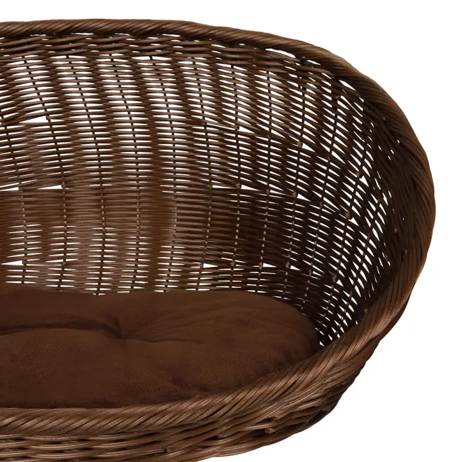 CAMA PARA PET 70 CM X 48 CM SERENA - MARROM/MANJERICÃO - Foto 6
