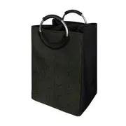 CESTO PARA ROUPA MODERN-HIVE - PRETO/MUSGO - Foto 2