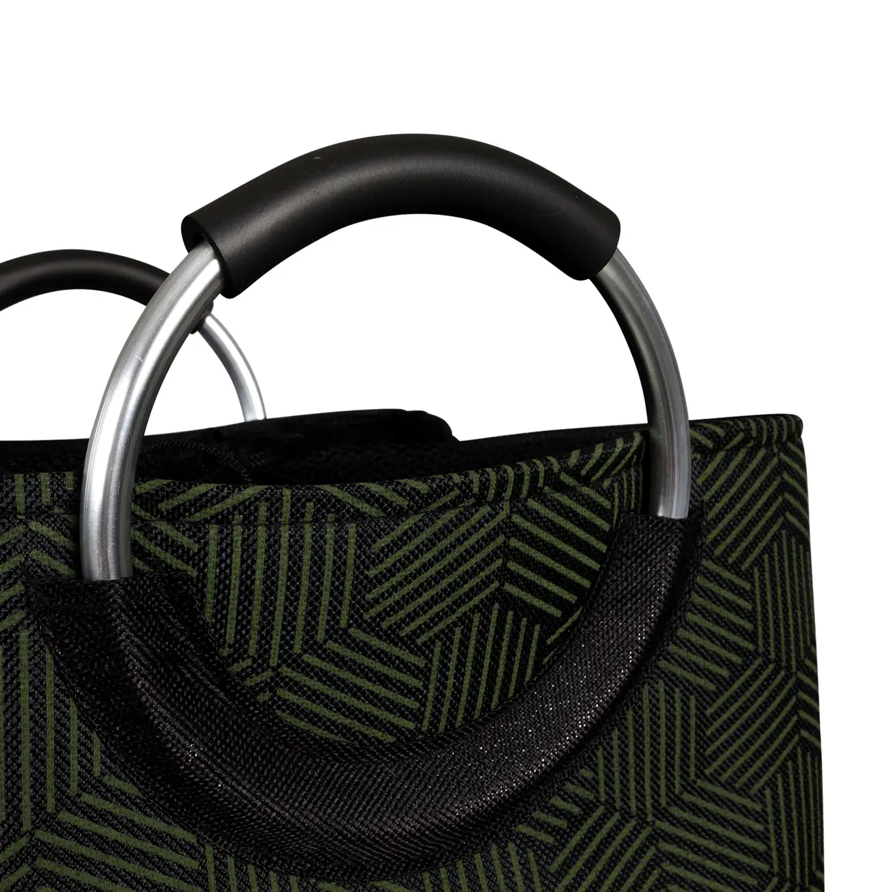 CESTO PARA ROUPA MODERN-HIVE - PRETO/MUSGO - Foto 6