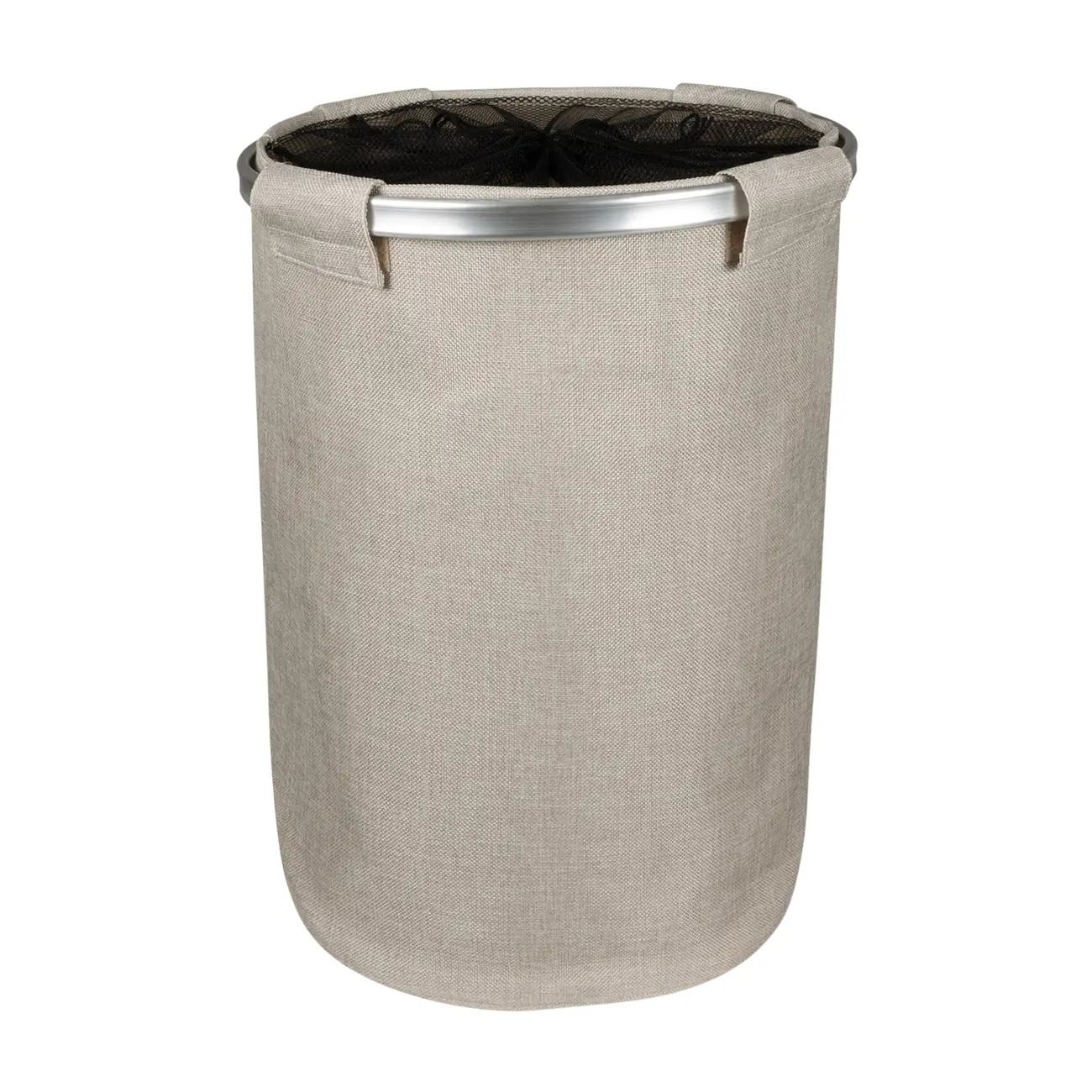 CESTO PARA ROUPA USE MAIS LAVE MENOS - NATURAL/PRETO - Foto 4