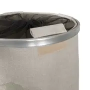 CESTO PARA ROUPA USE MAIS LAVE MENOS - NATURAL/PRETO - Foto 6