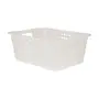 CESTO 41 CM X 31 CM X 16 CM BLEACH ONE - BRANCO TRANSLUCIDO - Foto 2