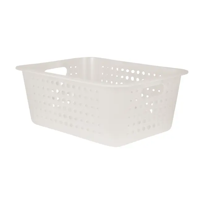 CESTO 41 CM X 31 CM X 16 CM BLEACH ONE - BRANCO TRANSLUCIDO - Foto 2
