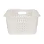 CESTO 41 CM X 31 CM X 16 CM BLEACH ONE - BRANCO TRANSLUCIDO - Foto 3