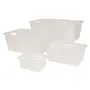 CESTO 41 CM X 31 CM X 16 CM BLEACH ONE - BRANCO TRANSLUCIDO - Foto 5