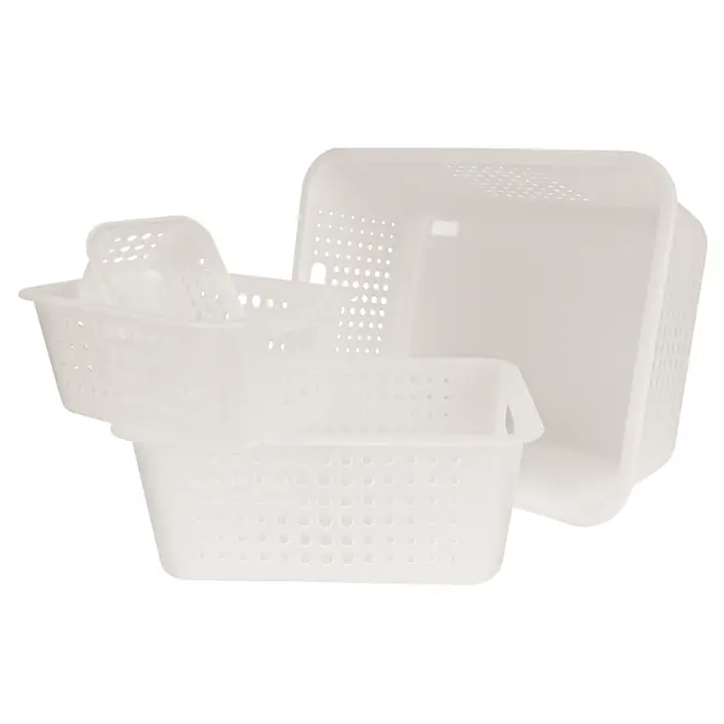 CESTO 41 CM X 31 CM X 16 CM BLEACH ONE - BRANCO TRANSLUCIDO - Foto 7