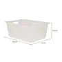 CESTO 41 CM X 31 CM X 16 CM BLEACH ONE - BRANCO TRANSLUCIDO - Foto 9