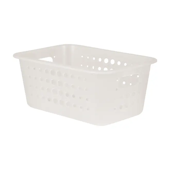 CESTO 29 CM X 19 CM X 12 CM BLEACH ONE - BRANCO TRANSLUCIDO - Foto 2