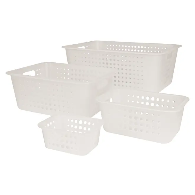 CESTO 29 CM X 19 CM X 12 CM BLEACH ONE - BRANCO TRANSLUCIDO - Foto 5
