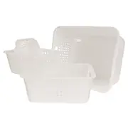 CESTO 29 CM X 19 CM X 12 CM BLEACH ONE - BRANCO TRANSLUCIDO - Foto 7