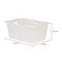 CESTO 29 CM X 19 CM X 12 CM BLEACH ONE - BRANCO TRANSLUCIDO - Foto 9