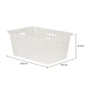 CESTO 29 CM X 19 CM X 12 CM BLEACH ONE - BRANCO TRANSLUCIDO - Foto 9