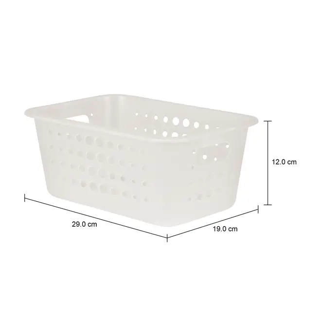 CESTO 29 CM X 19 CM X 12 CM BLEACH ONE - BRANCO TRANSLUCIDO - Foto 9