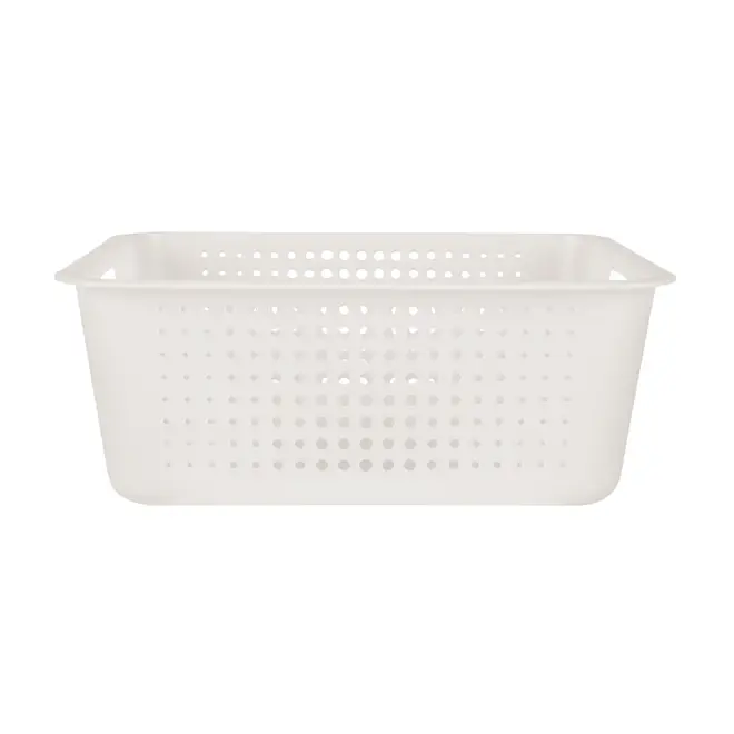 CESTO 56 CM X 41 CM X 22 CM BLEACH ONE - BRANCO TRANSLUCIDO - Foto 1