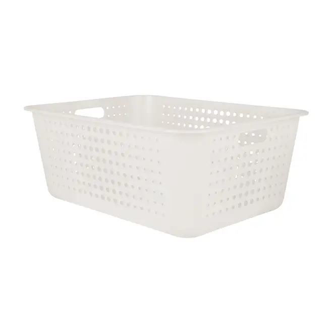 CESTO 56 CM X 41 CM X 22 CM BLEACH ONE - BRANCO TRANSLUCIDO - Foto 2