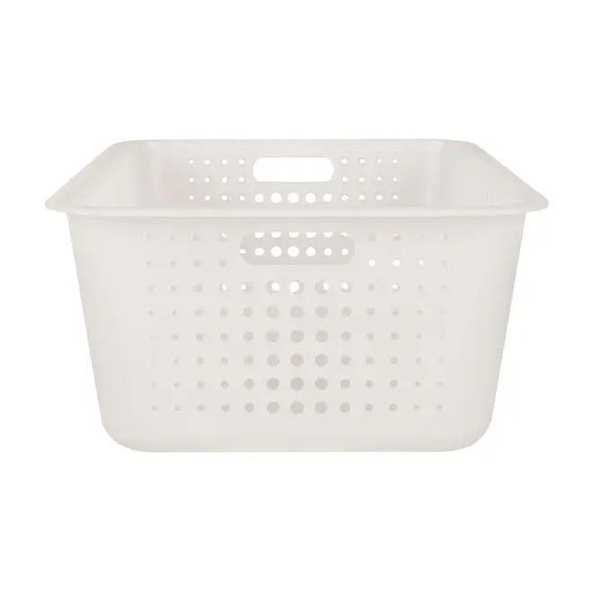CESTO 56 CM X 41 CM X 22 CM BLEACH ONE - BRANCO TRANSLUCIDO - Foto 3