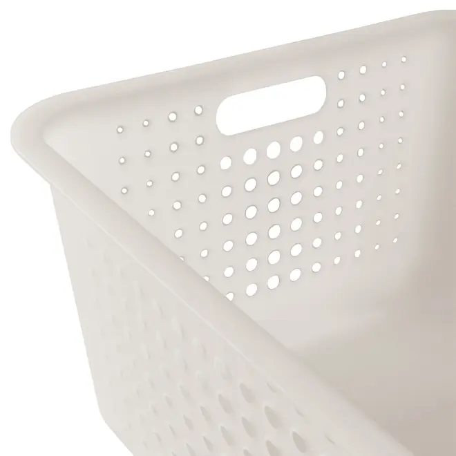 CESTO 56 CM X 41 CM X 22 CM BLEACH ONE - BRANCO TRANSLUCIDO - Foto 4