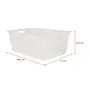 CESTO 56 CM X 41 CM X 22 CM BLEACH ONE - BRANCO TRANSLUCIDO - Foto 9